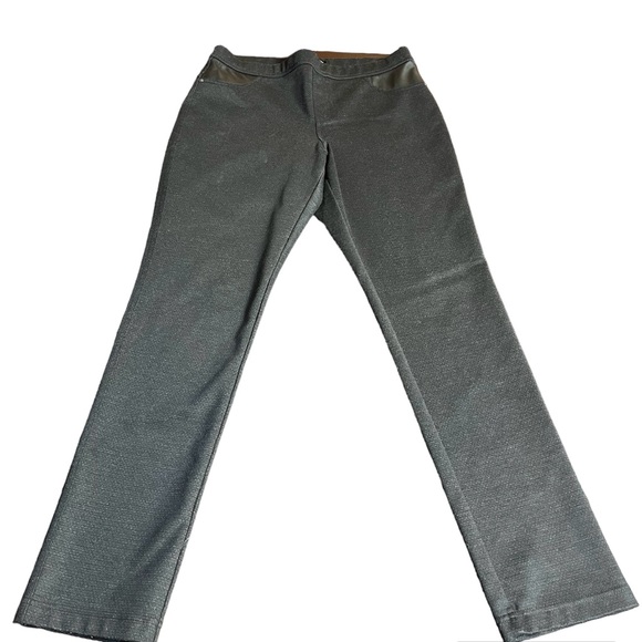 Black stretch jeans straight leg Polyester Rayon Spandex. New Years size L/G - Picture 2 of 8